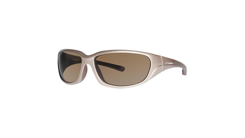 Columbia Great Wall Sunglasses - Frame Pearlized Pink/Metallic Grappa, Lens Color Grey, Size 60/15mm CBGRTWALLPZ635