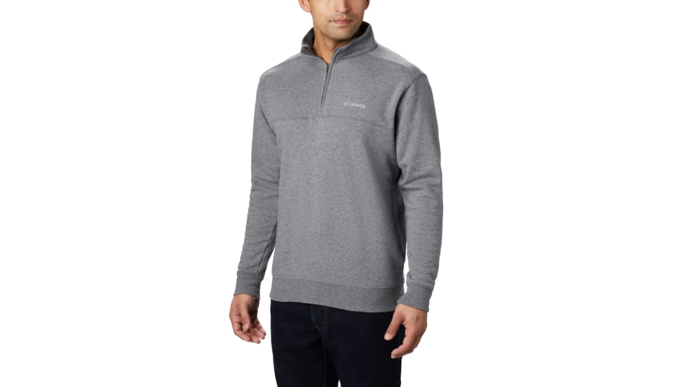 Columbia Hart Mountain II Half Zip Sweatshirt - Mens, Charcoal Heather, S, 1411621-030-S