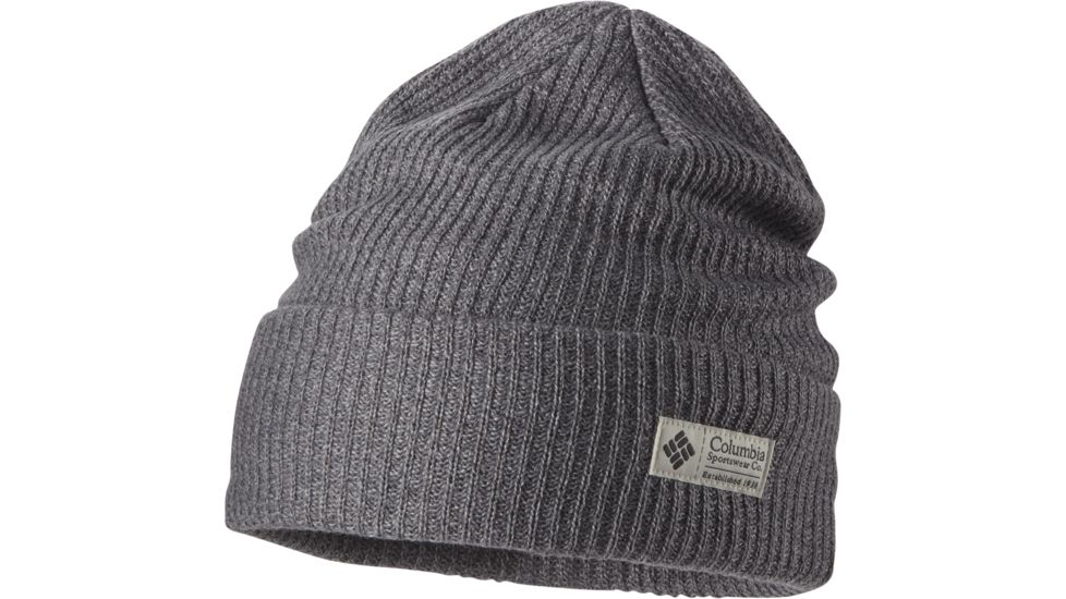 Columbia Lost Lager Beanie - Men's-Charcoal Heather