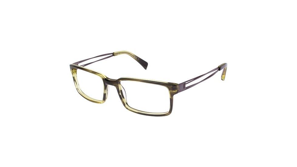 Columbia MCBRIDE Progressive Prescription Eyeglasses - Frame OLIVE TORT, Size 54/17mm CBMCBRIDE03
