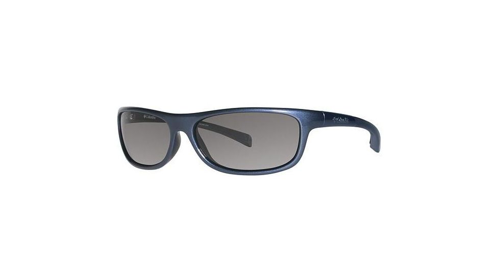 Columbia Panorama Sunglasses - Frame Metallic Carbon Blue/Metallic Dark Gunmetal, Lens Color Grey, Size 58/14mm CBPANORAMAPZ612