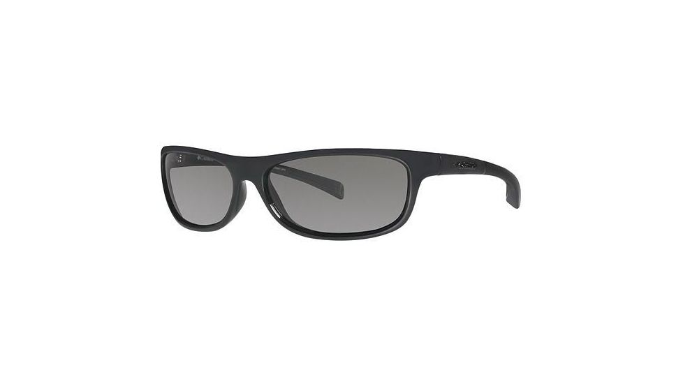 Columbia Panorama Sunglasses - Frame Shiny Black/Metallic Light Carbon, Lens Color Grey, Size 58/14mm CBPANORAMAPZ603