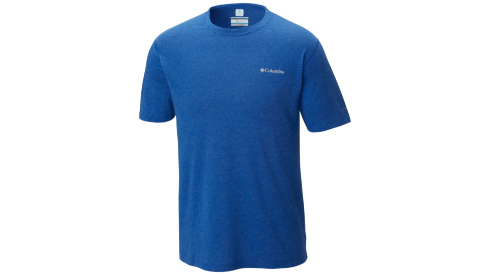 Columbia Silver Ridge Zero Short Sleeve Shirt - Mens, Azul Heather, M, 1654361437M