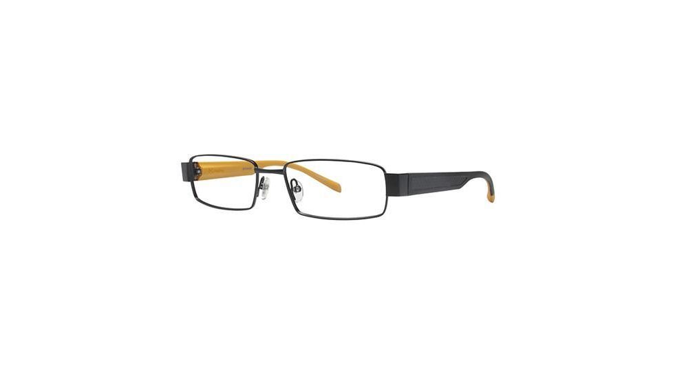 Columbia Sitka Eyeglass Frames - Frame Black/Black-Yellow, Size 55/16mm CBSITKA02