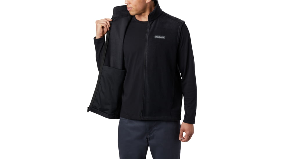 Columbia Steens Mountain Fleece Vest - Mens, Black, S, 1639261-010-S
