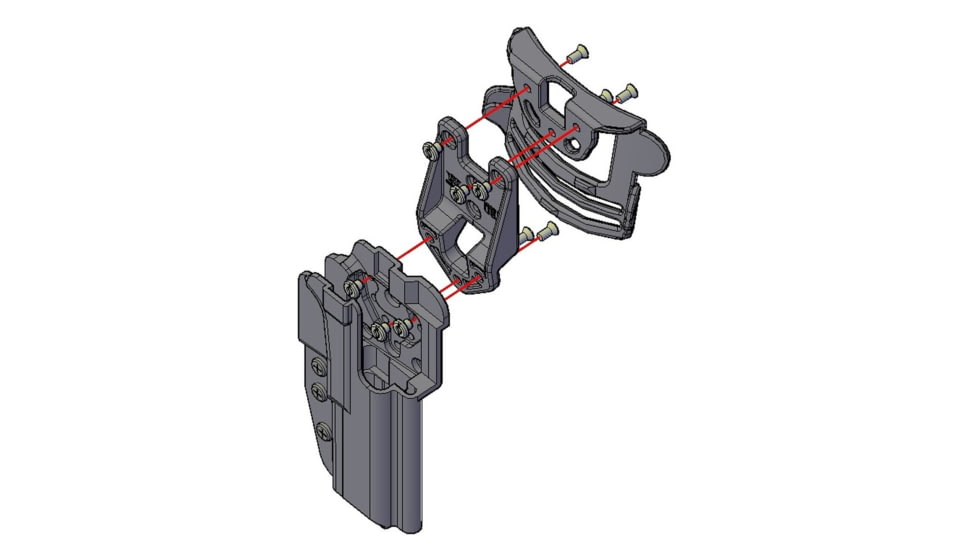 Comp-Tac International OWB Holster, Kel-Tec PMR-30, Left, Black, C241KT095LBKN