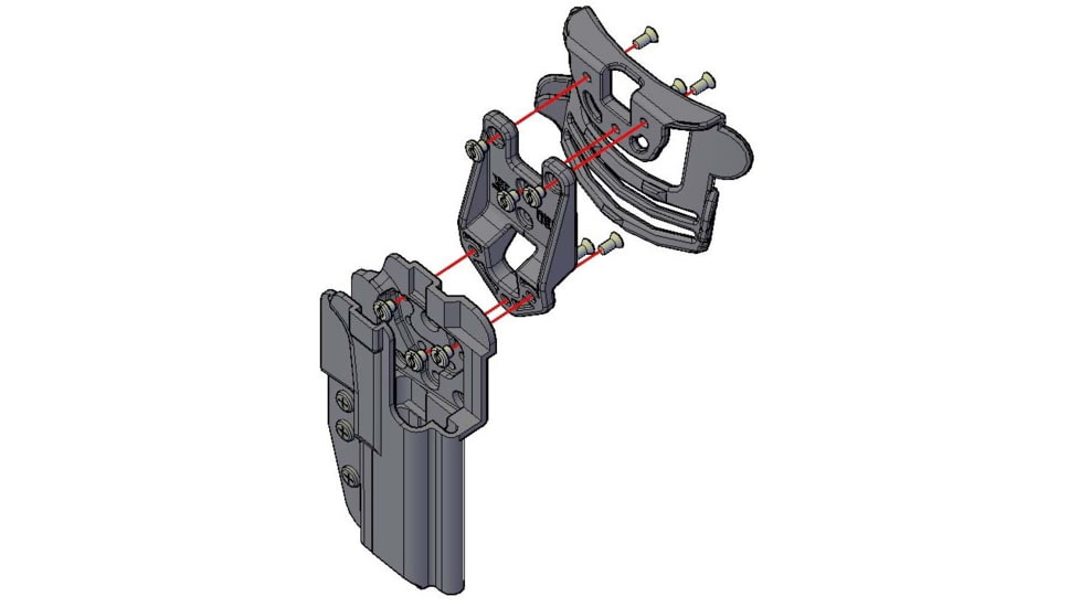 Comp-Tac International OWB Holster, Beretta M9A1, Right, Black, C241BT011RBKN