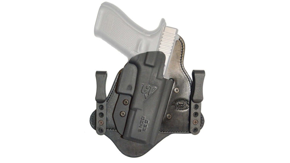 Comp-Tac MTAC Inside The Waistband Hybrid Concealed Carry Holster, Smith &amp; Wesson M&amp;P 380 Shield EZ, Left, Black, C225SW250LBSN