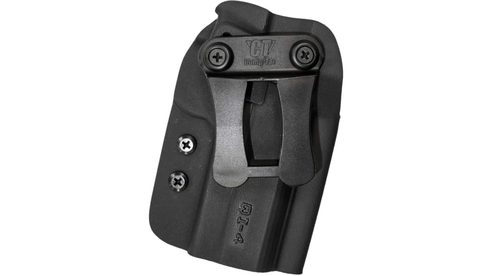 Comp-Tac QI IWB Kydex Holster- Modular Fit, Q1 - Size 1 - Glocks 9/40/357, M&amp;P 9/40/357, Walther PPQ, Black, C57200000NQ1N