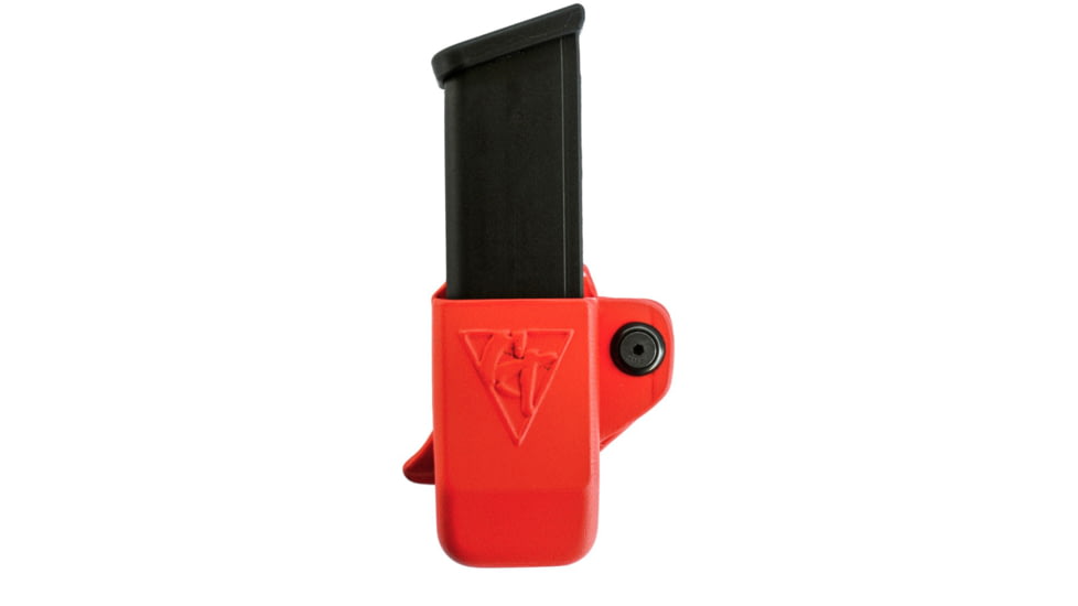 Comp-Tac Single Magazine Pouch W/ Belt Clip, Size 12 - Sig 229 .40, 320 9/40, M&amp;P 9/40, Left Hand, Kydex Red, C62112000LRDN