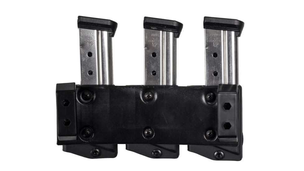 Comp-Tac Tri-Mag Pouch, Slick, Size 11 - Sig Sauer P365, P226 9/40, Springfield XD 9/40, Walther PPQ 9/40, Left Side Carry/Right Hand Shooter, Black, Mag Size 11, C62511SL0LBKN