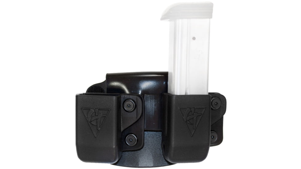 CompTac Twin Paddle Mag OWB Kydex , Black , Left, 1911 Double, HK USP 9/40/45 Poly, Walther PPQ .45, C62410000LBKN