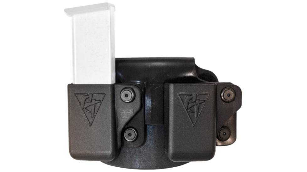 CompTac Twin Paddle Mag OWB Kydex , Black , Left, 1911 Single Stack, KAHR, Springfield XD - S, Sig 220, C62401000LBKN