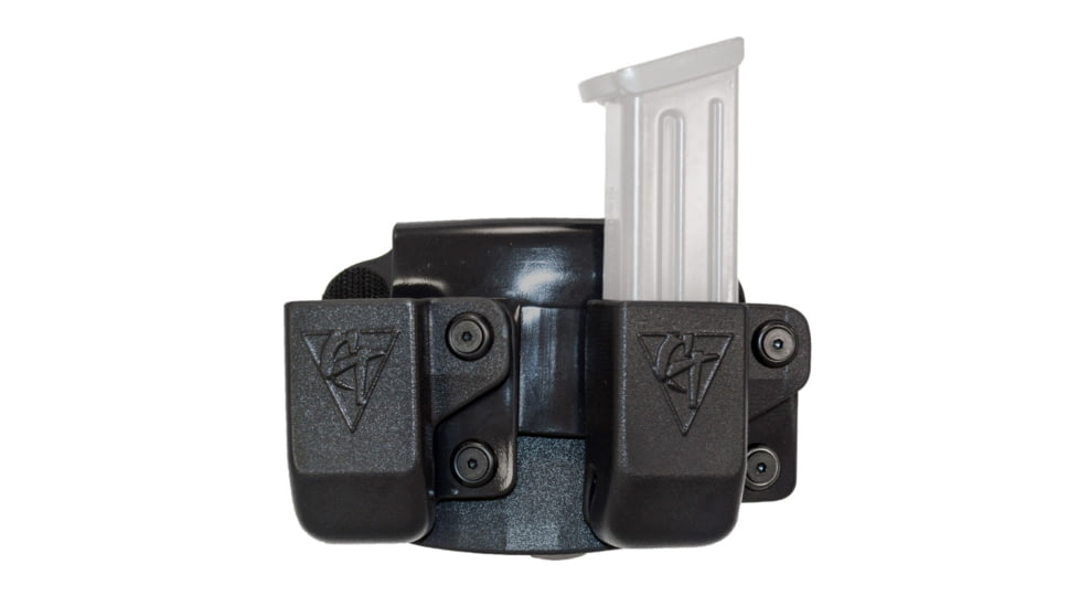 CompTac Twin Paddle Mag OWB Kydex , Black , Left, HK P30, P30L, VP9, VP40, P2000, UPS .40/9 Steel, C62423000LBKN