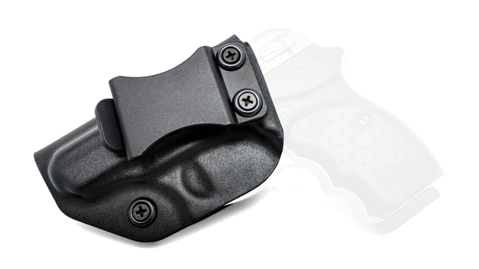 Rounded IWB KYDEX Holster, Bersa Thunder .380 CC, Left Hand, Black, BSA-THNDR380CC-BK-LH-VAR
