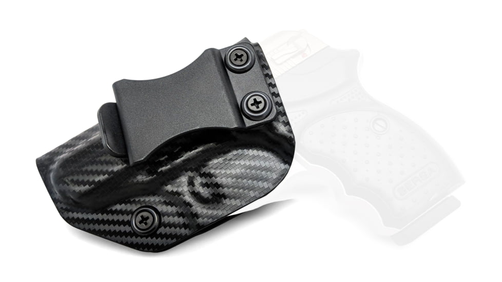 Rounded IWB KYDEX Holster, Bersa Thunder .380 CC, Left Hand, Carbon Fiber, BSA-THNDR380CC-CF-LH-VAR