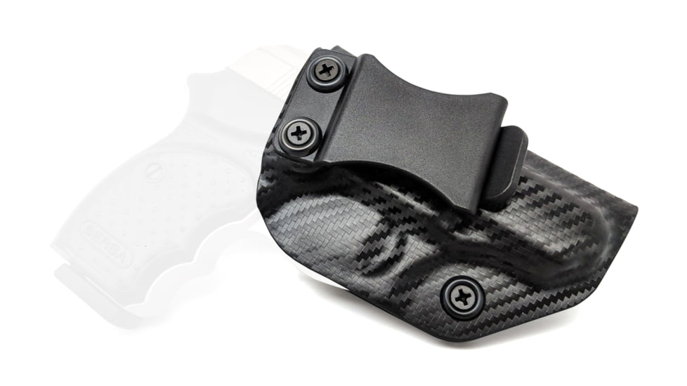 Rounded IWB KYDEX Holster, Bersa Thunder .380 CC, Right Hand, Carbon Fiber, BSA-THNDR380CC-CF-RH-VAR