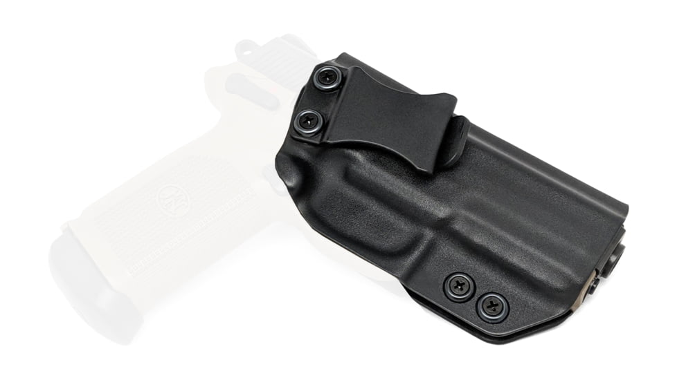 Rounded IWB KYDEX Holster, FN Herstal FNX 45, Right Hand, Black, FNS-FNX45-BK-RH-VAR