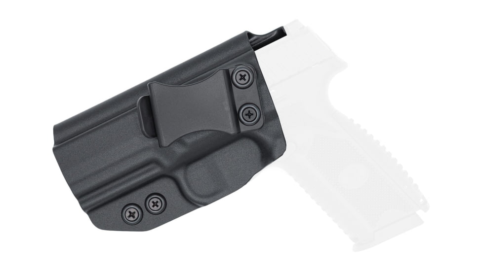 Rounded IWB KYDEX Holster, FNH 509 Compact, Left Hand, Black, FNS-FN509CMPCT-BK-LH-VAR