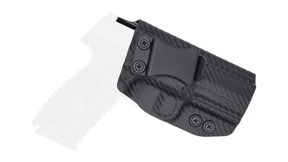 Rounded IWB KYDEX Holster, FNH 509, Right Hand, Carbon Fiber, FNS-FN509-CF-RH-VAR
