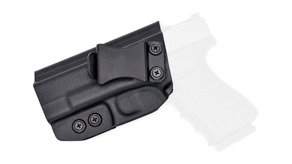 Rounded IWB KYDEX Holster, Glock 19/19X/23/32/45 Gen 1-5, Left Hand, Black, GLK-192332-BK-LH-VAR