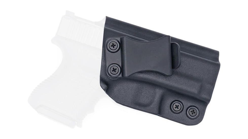 Rounded IWB KYDEX Holster, Glock 26/27/33 Gen 1-5, Right Hand, Black, GLK-262733-BK-RH-VAR