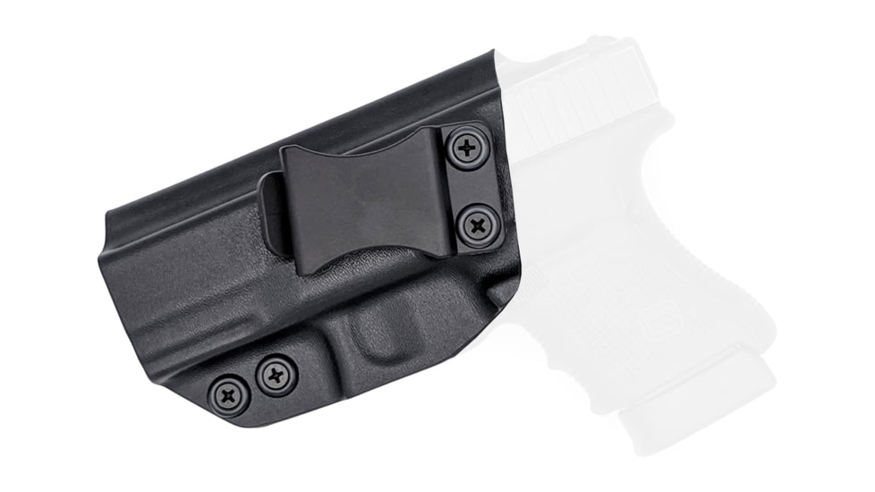 Rounded IWB KYDEX Holster, Glock 30S, Left Hand, Black, GLK-30S-BK-LH-VAR