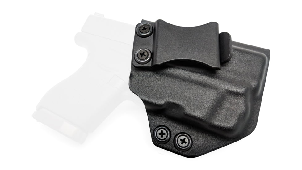 Rounded IWB KYDEX Holster, Glock 43/43X w/ TLR-6, Right Hand, Black, GLK-G43TLR6-BK-RH-VAR