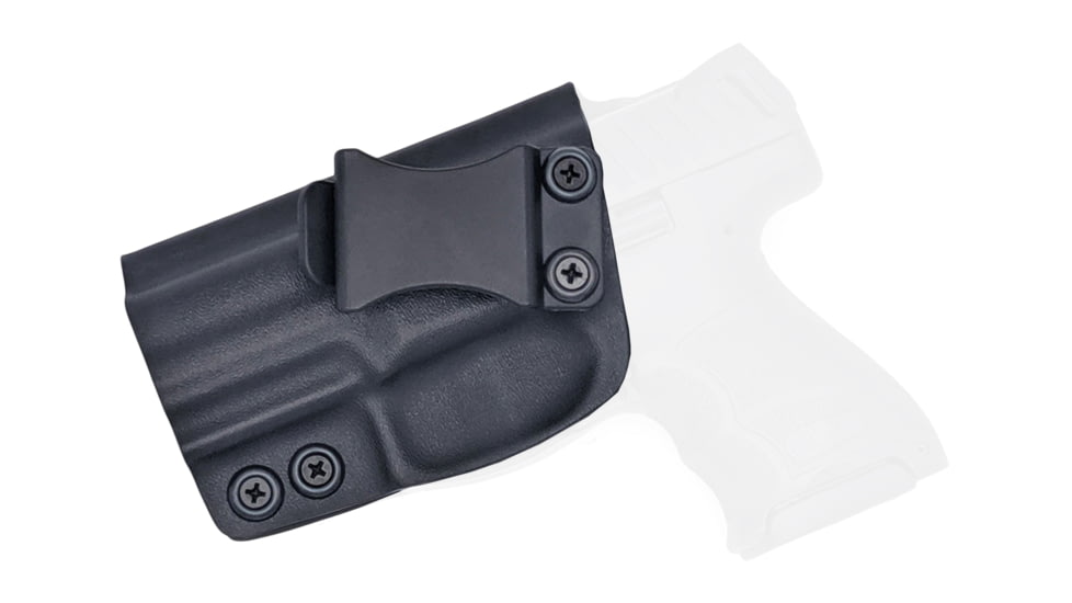 Rounded IWB KYDEX Holster, Heckler &amp; Koch VP9SK, Left Hand, Black, HKH-VP9SK-BK-LH-VAR