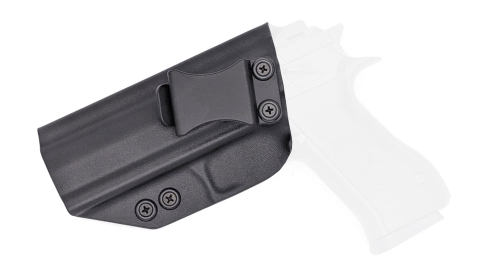 Rounded IWB KYDEX Holster, IWI Jericho 941 FS9 Mid, Steel Frame, LH, Black, JRO-941STEELMID-BK-LH-VAR