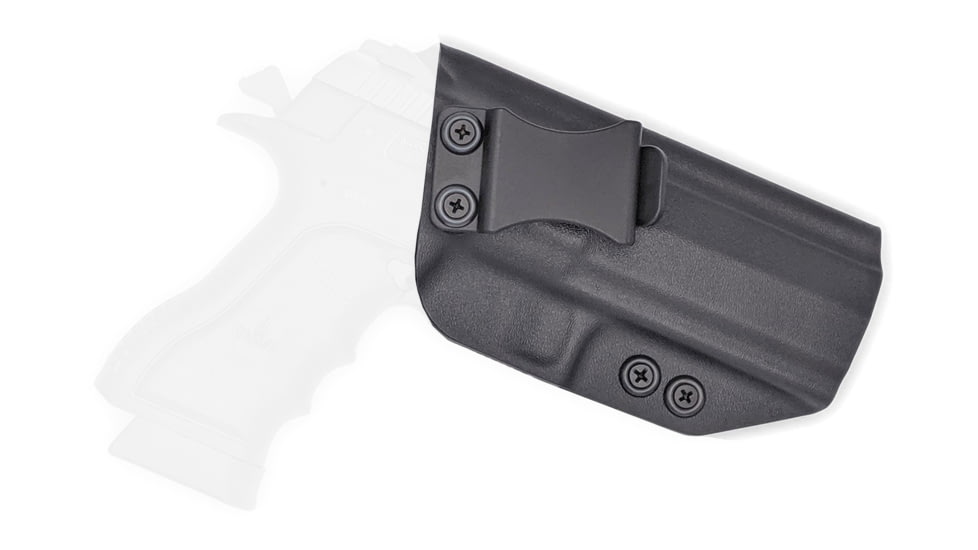 Rounded IWB KYDEX Holster, IWI Jericho 941 PSL9 Mid, Polymer Frame, RH, Black, JRO-941POLYMID-BK-RH-VAR