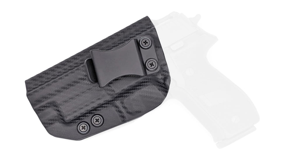 Rounded IWB KYDEX Holster, Sig Sauer P226 w/Rail, Left Hand, Carbon Fiber, SSR-P226WRL-CF-LH-VAR