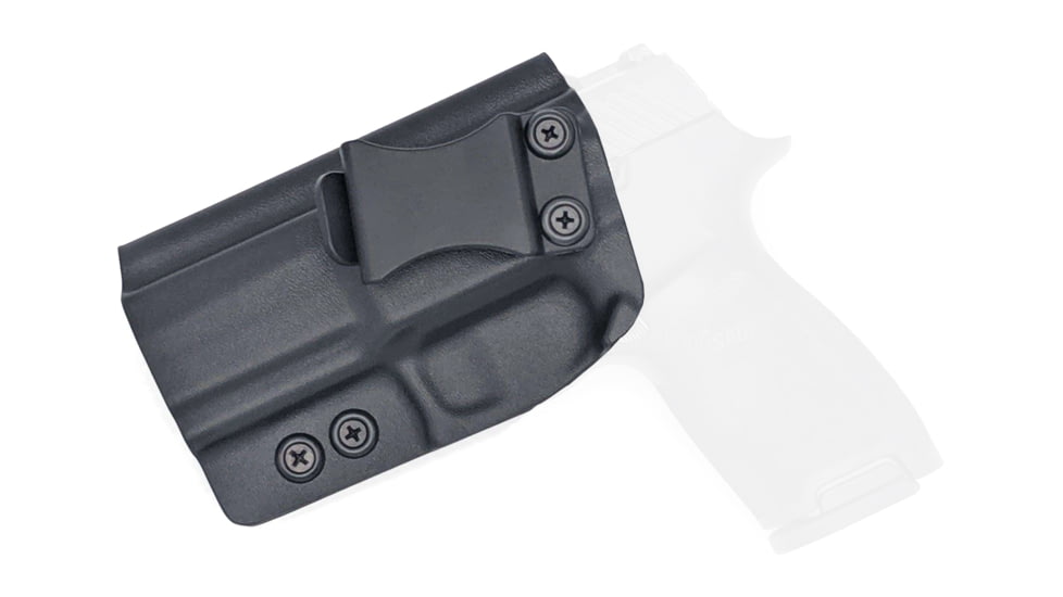 Rounded IWB KYDEX Holster, Sig Sauer P320 Full Size, Left Hand, Black, SSR-P320FS-BK-LH-VAR