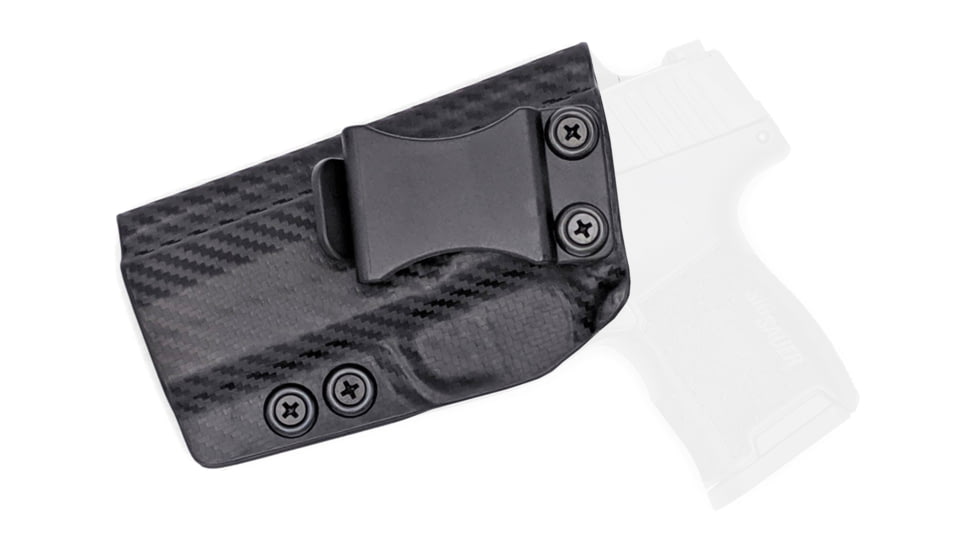 Rounded IWB KYDEX Holster, Sig Sauer P365 XL, Left Hand, Carbon Fiber, SSR-P365XL-CF-LH-VAR