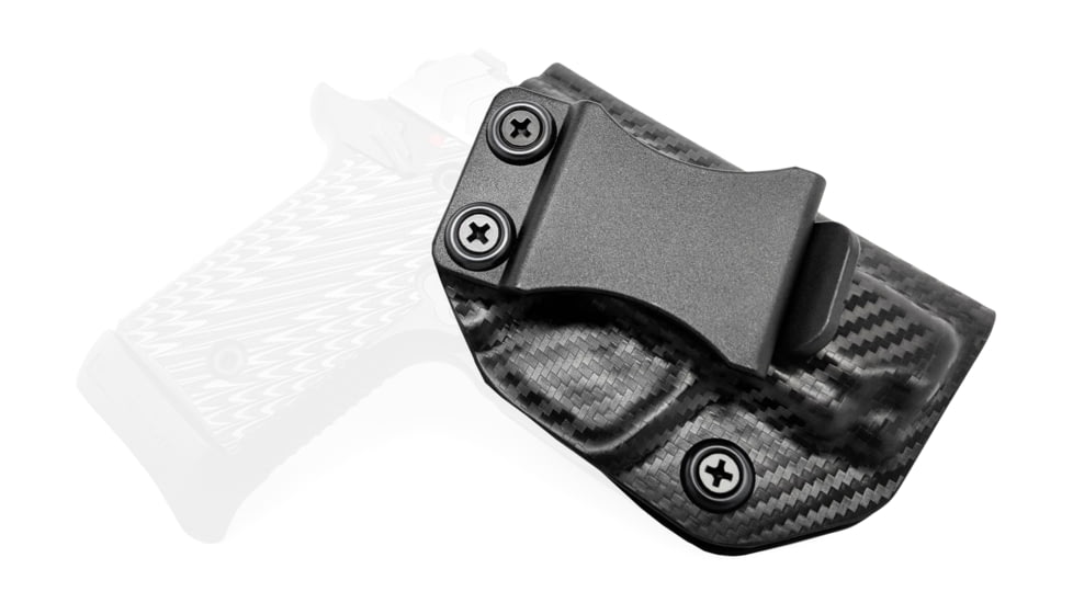 Rounded IWB KYDEX Holster, Springfield 911 .380, Right Hand, Carbon Fiber, SFA-911380-CF-RH-VAR