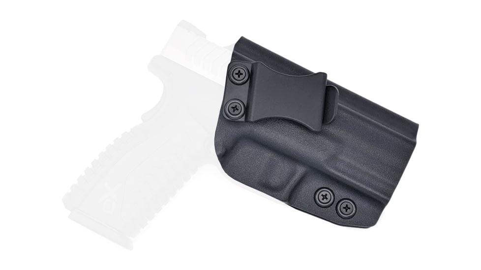 Rounded IWB KYDEX Holster, Springfield XD-M 4.5in, Right Hand, Black, SFA-XDM94045IN-BK-RH-VAR