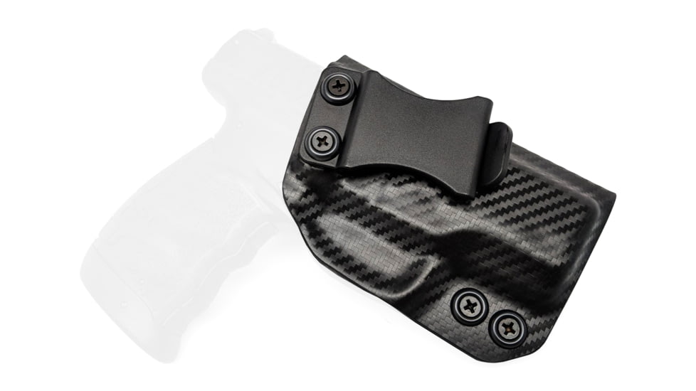 Rounded IWB KYDEX Holster, Walther PPS M2, Right Hand, Carbon Fiber, WTR-PPSM2-CF-RH-VAR