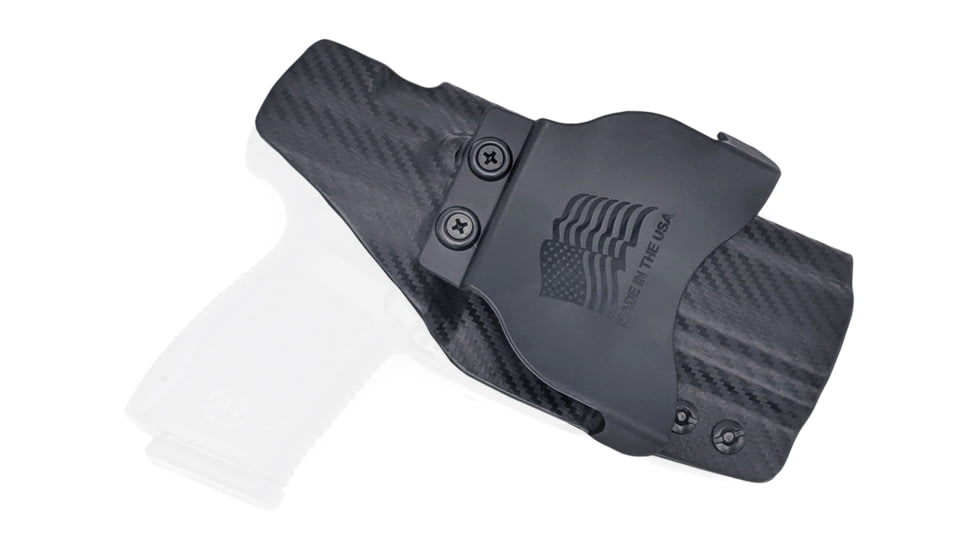 Rounded OWB KYDEX Paddle Holster, Canik TP9SF/TP9SF Elite, Left Hand, Carbon Fiber, CNK-TP9SFELT-CF-LH-OWBPDL