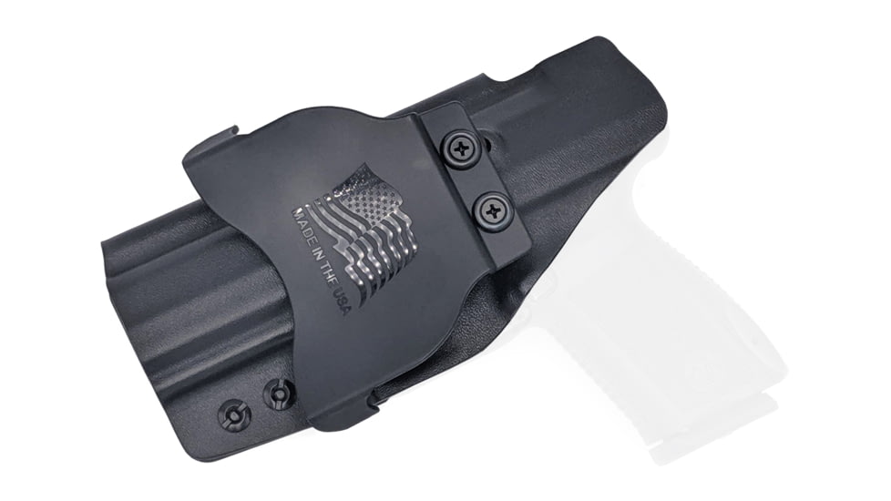 Rounded OWB KYDEX Paddle Holster, Canik TP9SF/TP9SF Elite, Right Hand, Black, CNK-TP9SFELT-BK-RH-OWBPDL