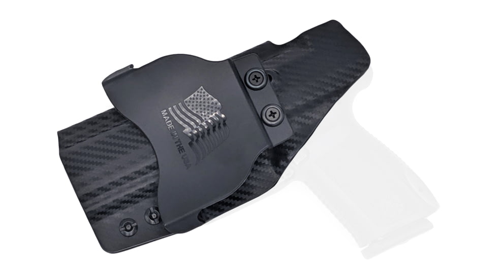 Rounded OWB KYDEX Paddle Holster, Canik TP9SF/TP9SF Elite, Right Hand, Carbon Fiber, CNK-TP9SFELT-CF-RH-OWBPDL