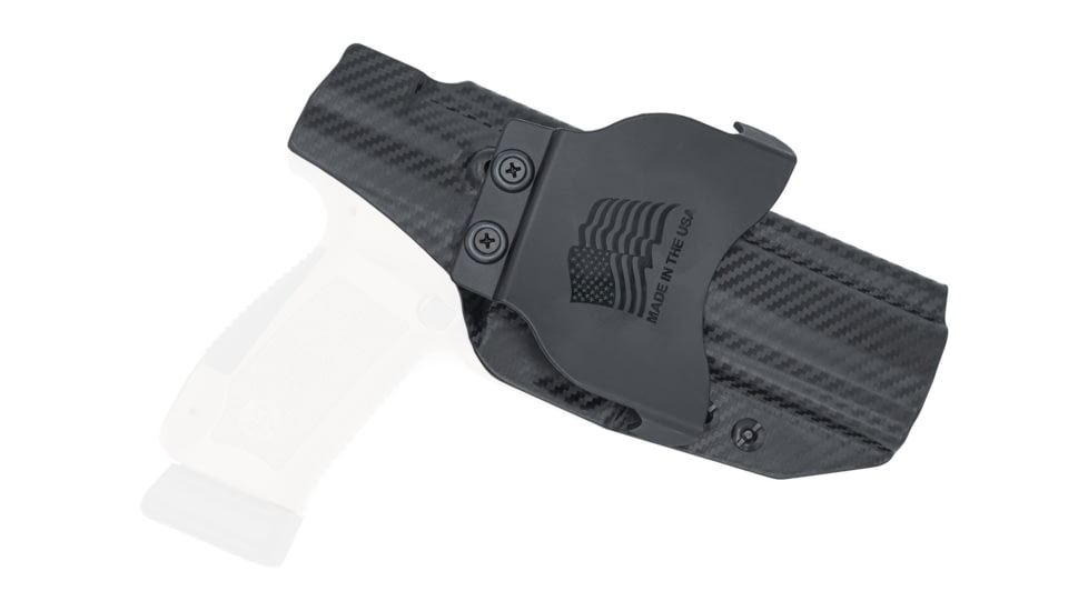 Rounded OWB KYDEX Paddle Holster, Canik TP9SFX, Left Hand, Carbon Fiber, CNK-TP9SFX-CF-LH-OWBPDL