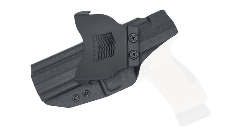 Rounded OWB KYDEX Paddle Holster, Canik TP9SFX, Right Hand, Black, CNK-TP9SFX-BK-RH-OWBPDL