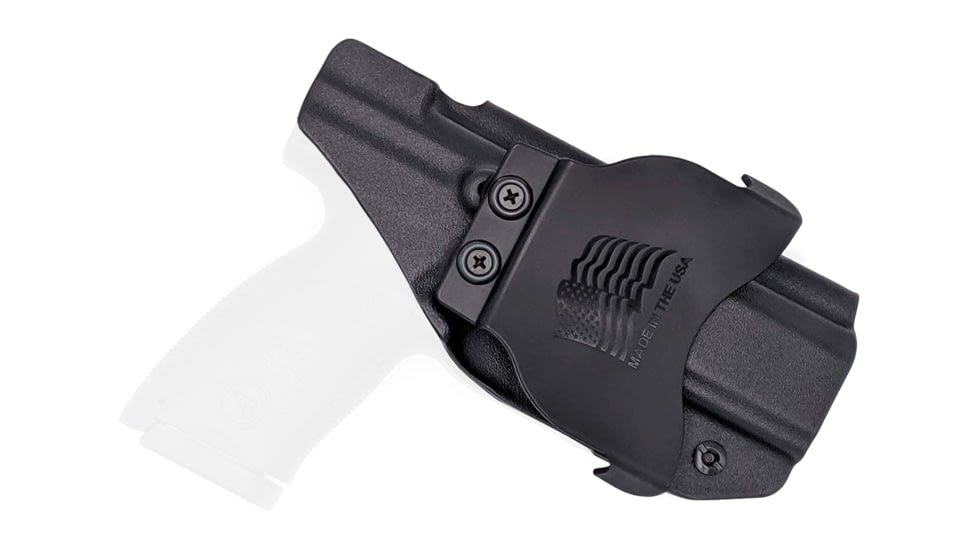 Rounded OWB KYDEX Paddle Holster, CZ P-10 S, Left Hand, Black, CZU-P10SUB-BK-LH-OWBPDL