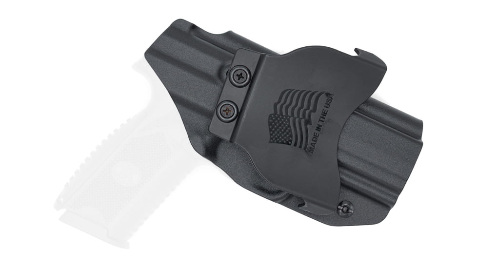 Rounded OWB KYDEX Paddle Holster, FN Herstal 509, Left Hand, Black, FNS-FN509-BK-LH-OWBPDL