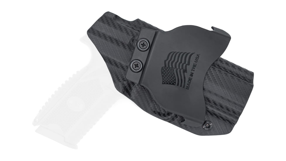 Rounded OWB KYDEX Paddle Holster, FN Herstal 509, Left Hand, Carbon Fiber, FNS-FN509-CF-LH-OWBPDL