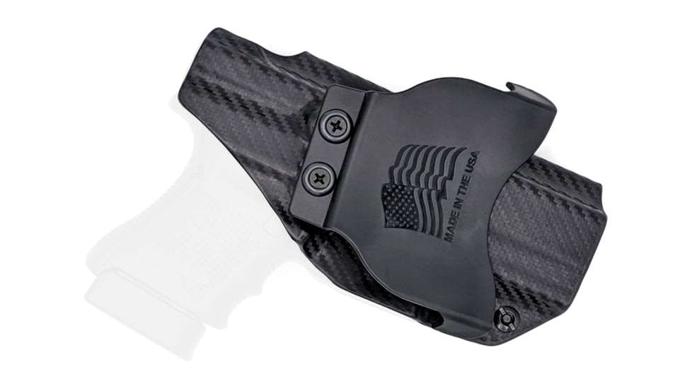 Rounded OWB KYDEX Paddle Holster, Glock 30S, Left Hand, Carbon Fiber, GLK-30S-CF-LH-OWBPDL