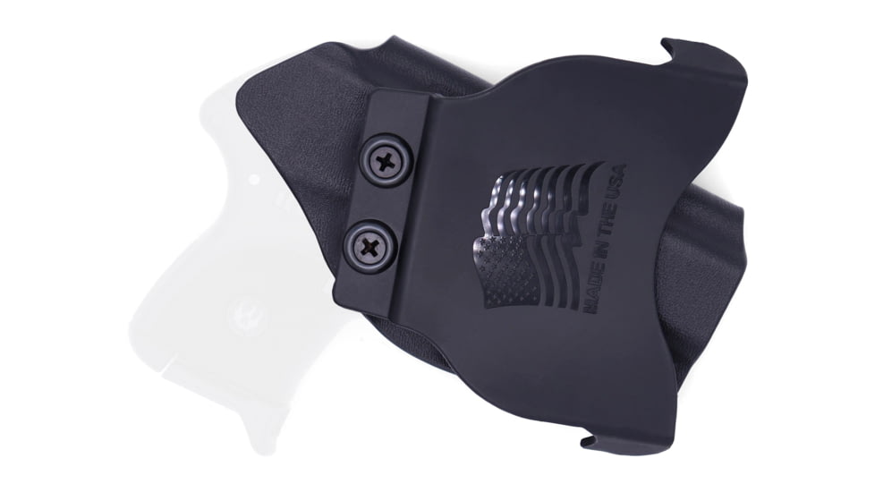 Rounded OWB KYDEX Paddle Holster, Ruger LCP, Left Hand, Black, RGR-LCP-BK-LH-OWBPDL