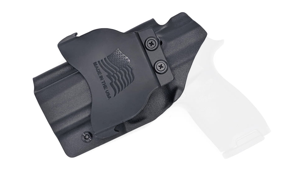 Rounded OWB KYDEX Paddle Holster, Sig Sauer P320 Full Size, Right Hand, Black, SSR-P320FS-BK-RH-OWBPDL