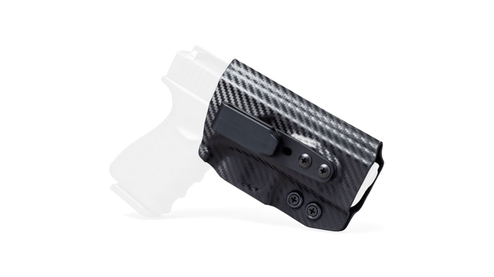 Rounded Tuckable IWB KYDEX Holster, Heckler &amp; Koch USP 9/40 Full Size, Ambidextrous, Black, HKH-USP940FS-BK-TUCK