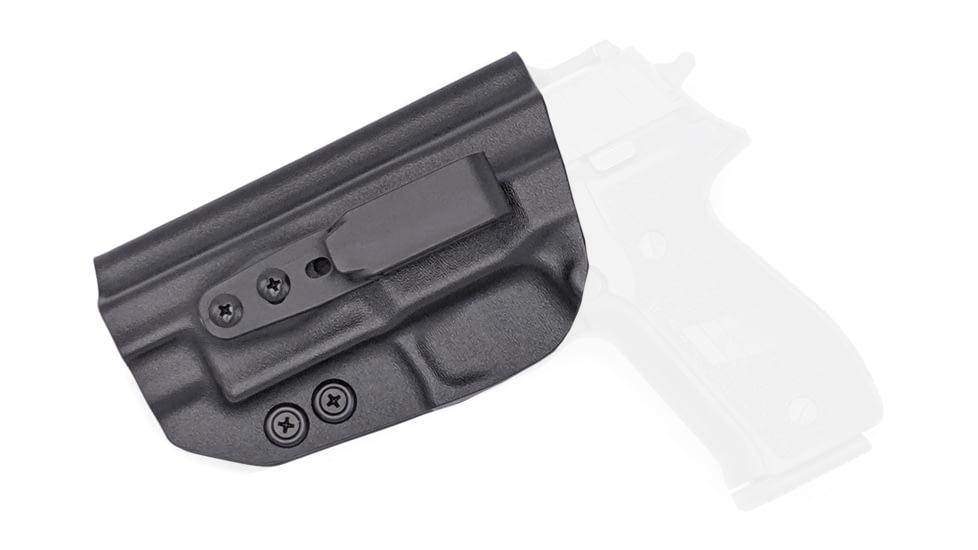 Rounded Tuckable IWB KYDEX Holster, Sig Sauer P226 w/Rail, Left Hand, Black, SSR-P226WRL-BK-LH-TUCK